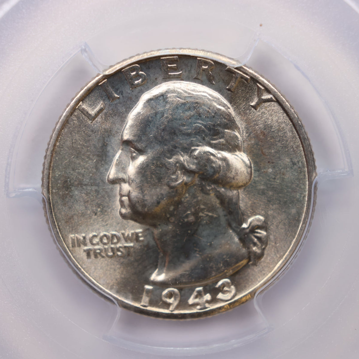 1943-D Washington Silver Quarter, PCGS Graded MS-64, Store Sale #QR032.