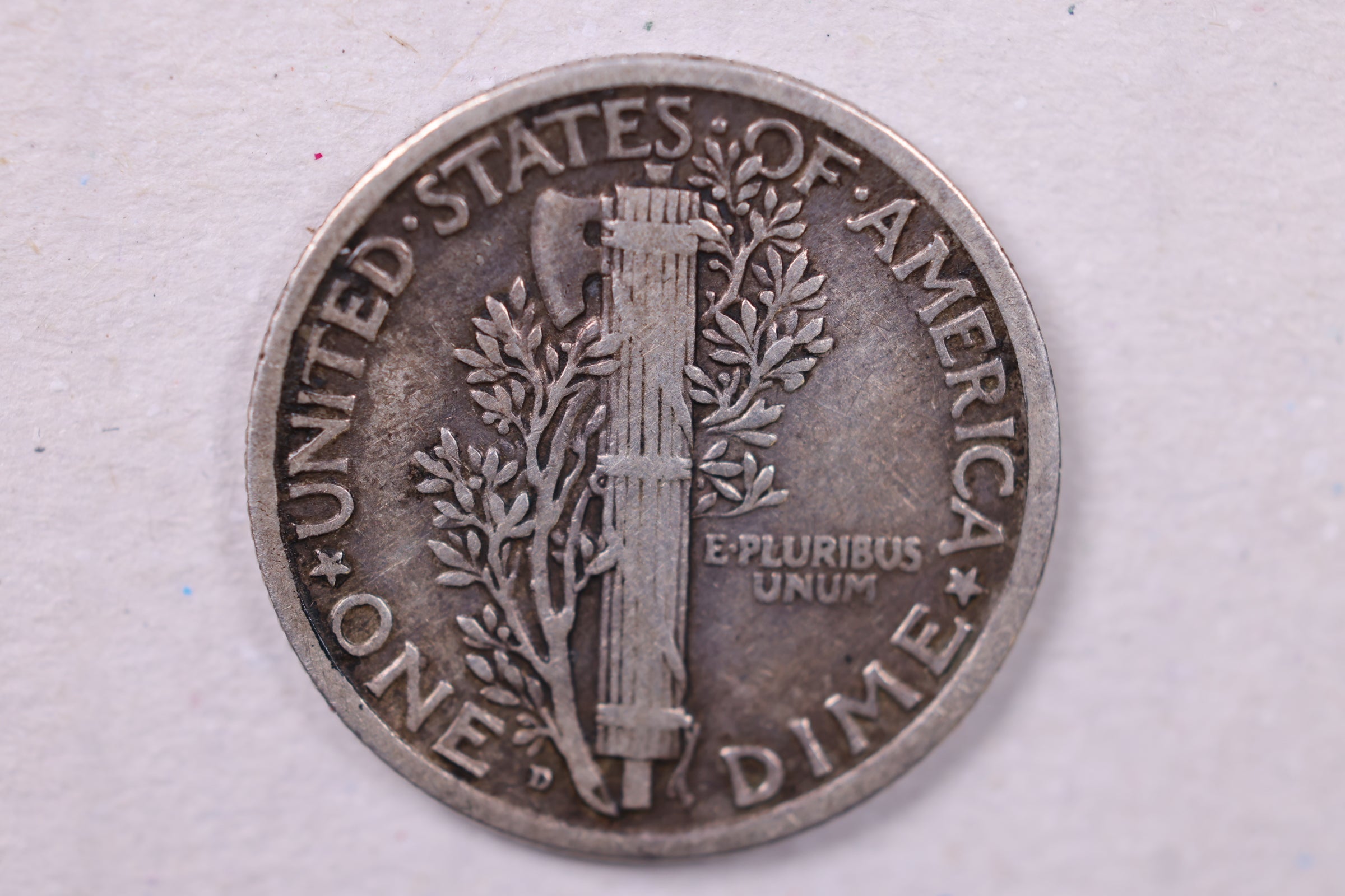 1926-D Mercury Silver Dime., Very Fine., Store  #19890