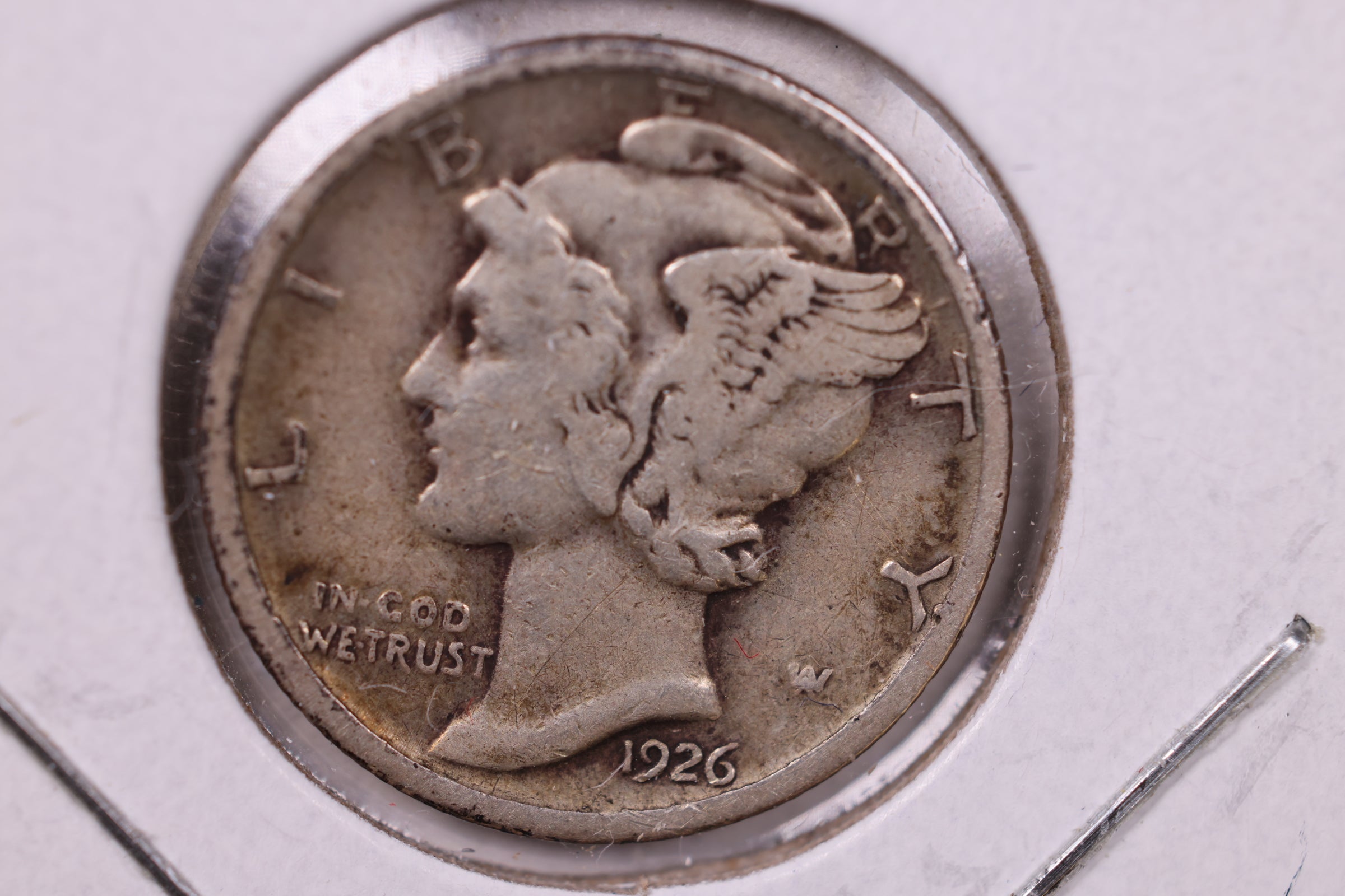 1926-D Mercury Silver Dime., Very Fine., Store  #19890