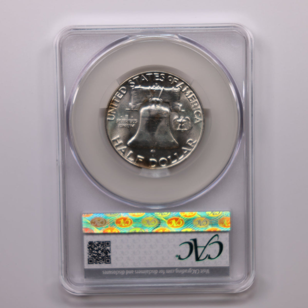 1958-D Franklin Silver Half Dollar, CAC MS-64, Uncirculated Coin. Store #HR003.