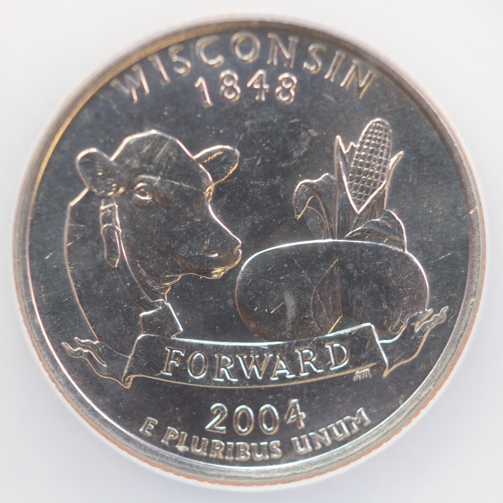 2004-D Wisconsin Quarter Set, High Leaf, Low Leaf, NGC Certified/Graded, #QR732