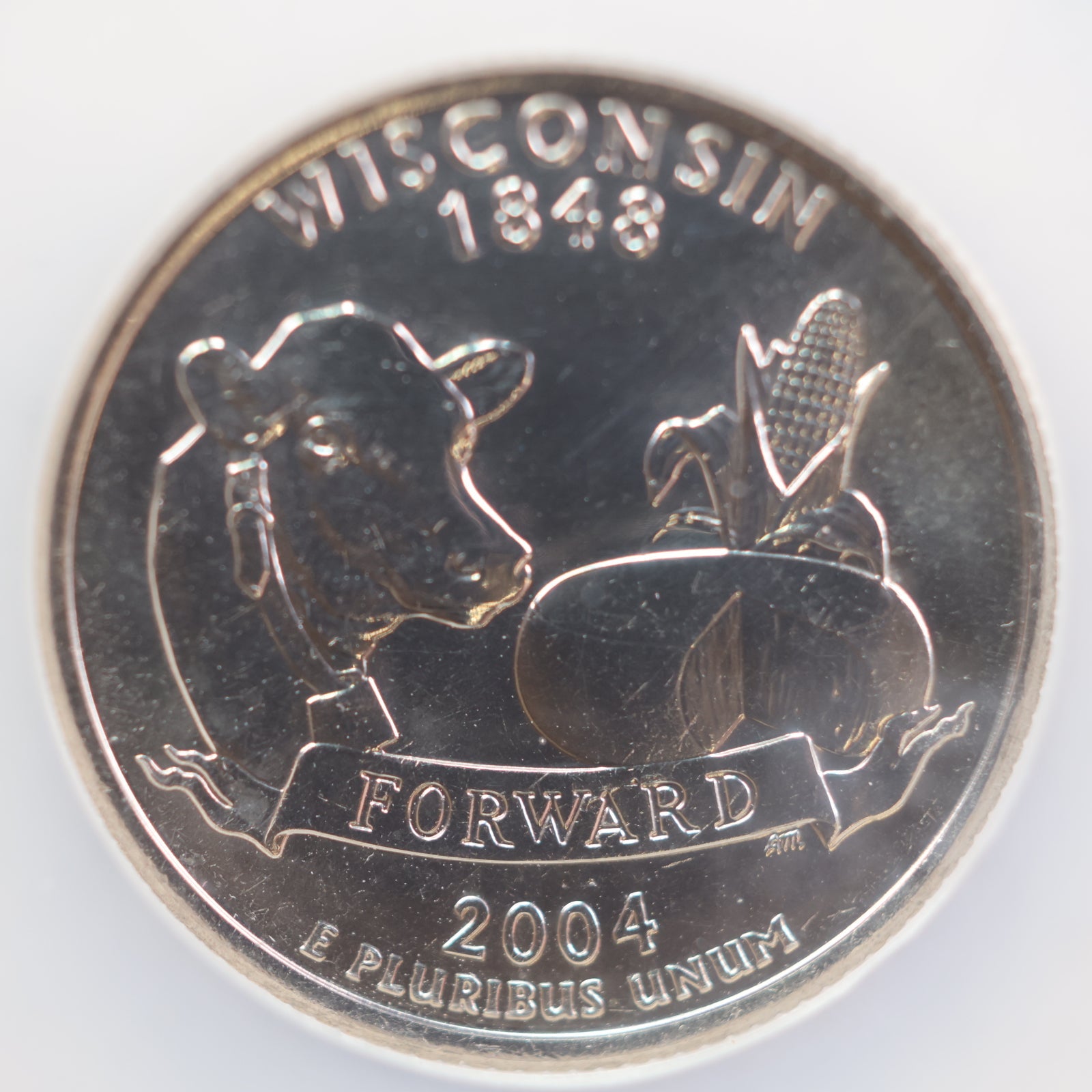 2004-D Wisconsin Quarter Set, High Leaf, Low Leaf, NGC Certified/Graded, #QR732