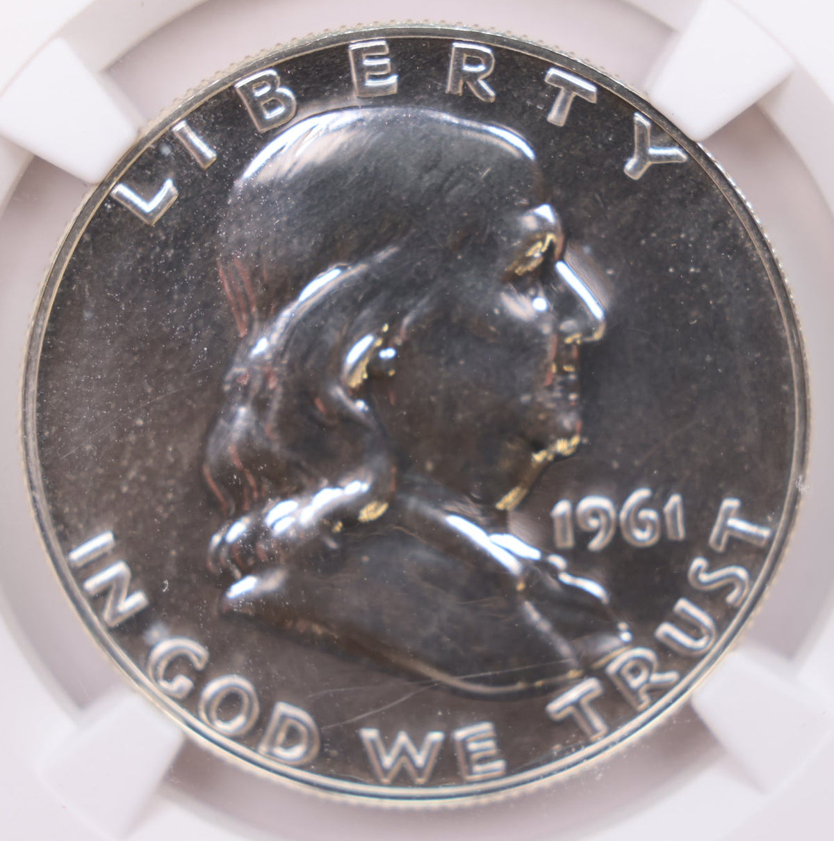 1961 Franklin Silver Half Dollar, NGC PF-67, Uncirculated Coin. Store #HR030.