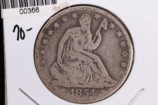 1854-O Liberty Seated Quarter, Affordable Circulated Coin. Store Sale #23080909