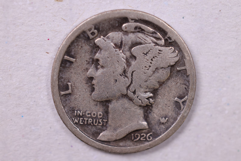 1926-S Mercury Silver Dime., Fine., Store