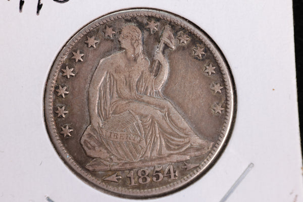 1854-O Liberty Seated Quarter, Affordable Circulated Coin. Store Sale #23080910
