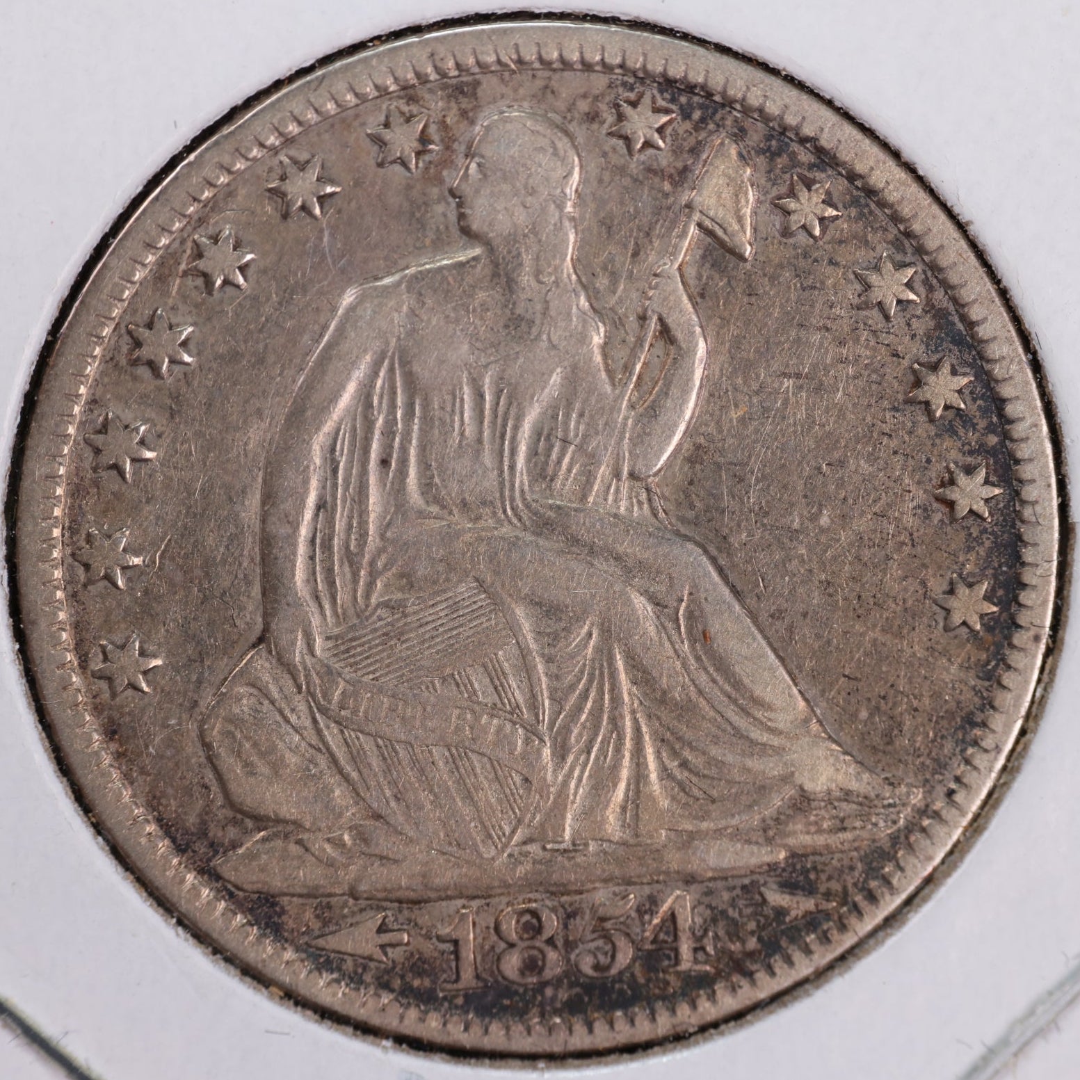 1854-O Liberty Seated Half Dollar, Extra Fine Circulated Coin. Store #HR1935