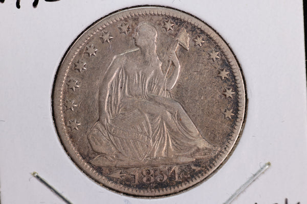 1854-O Liberty Seated Quarter, Affordable Circulated Coin. Store Sale #23080911