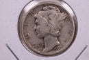 1927 Mercury Silver Dime., Fine., Store