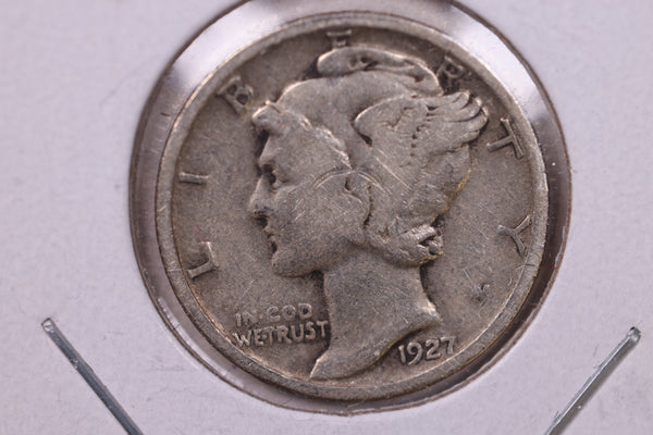 1927 Mercury Silver Dime., Fine., Store  #19895