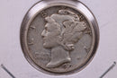 1927 Mercury Silver Dime., Very Fine., Store