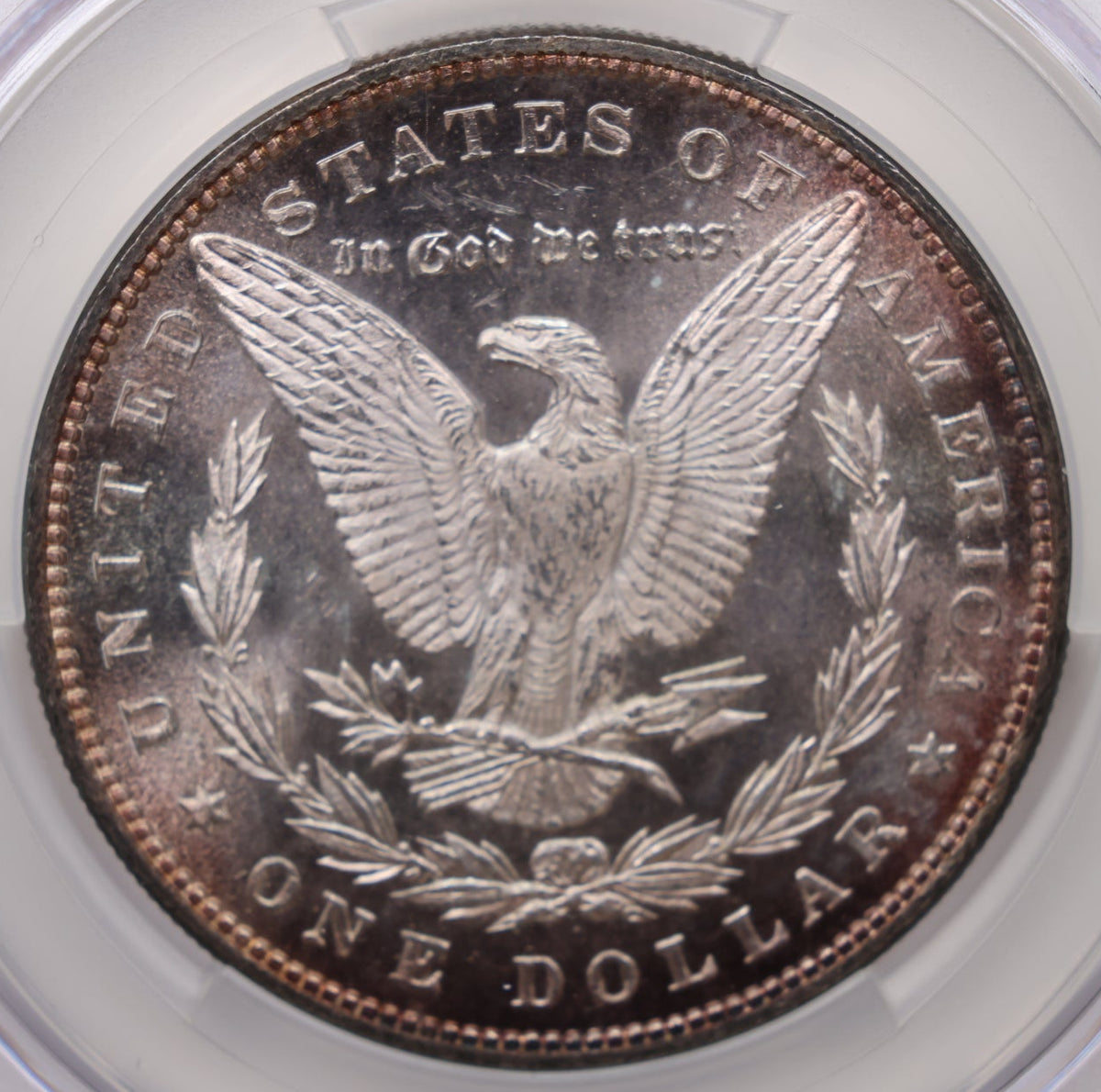 1885 Morgan Silver Dollar, Toned CAC MS-63, Uncirculated Coin, Store #DR104.