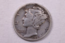 1927 Mercury Silver Dime., Very Fine., Store