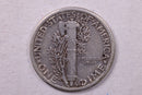 1927 Mercury Silver Dime., Very Fine., Store