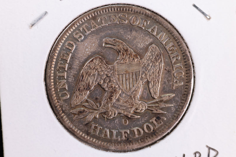 1855-O Liberty Seated Half Dollar, Affordable Circulated Coin. Store Sale