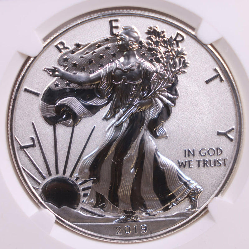 2019-W American Silver Eagle, Enhanced Reverse PF-70., Nice, Store