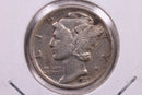 1927 Mercury Silver Dime., Very Fine., Store