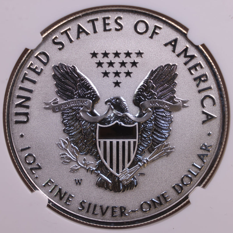 2019-W American Silver Eagle, Enhanced Reverse PF-70., Nice, Store