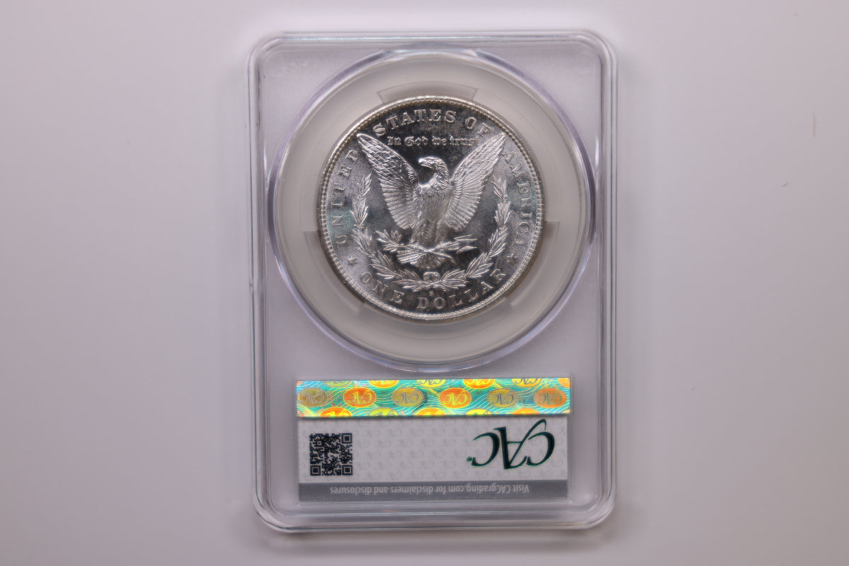 1881-S Morgan Silver Dollar, Affordable CAC MS-62, Uncirculated Coin, Store #DR103.