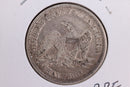 1856 Liberty Seated Half Dollar, Affordable Circulated Coin. Store Sale