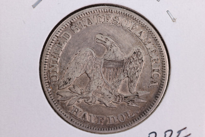 1856 Liberty Seated Half Dollar, Affordable Circulated Coin. Store Sale