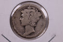1927-D Mercury Silver Dime., Very Good., Store