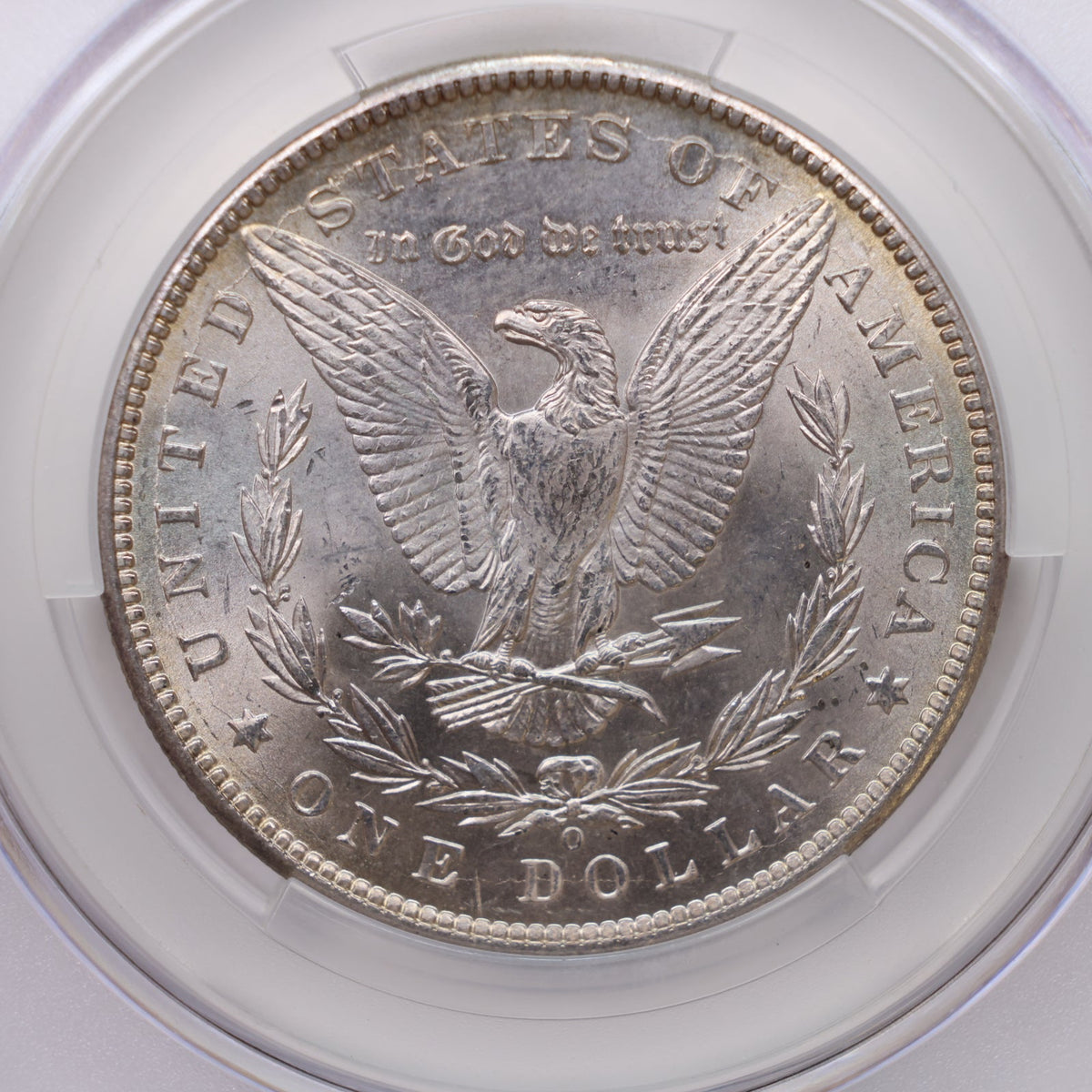 1899-O Morgan Silver Dollar, Toned CAC MS-62, Uncirculated Coin, Store #DR106.