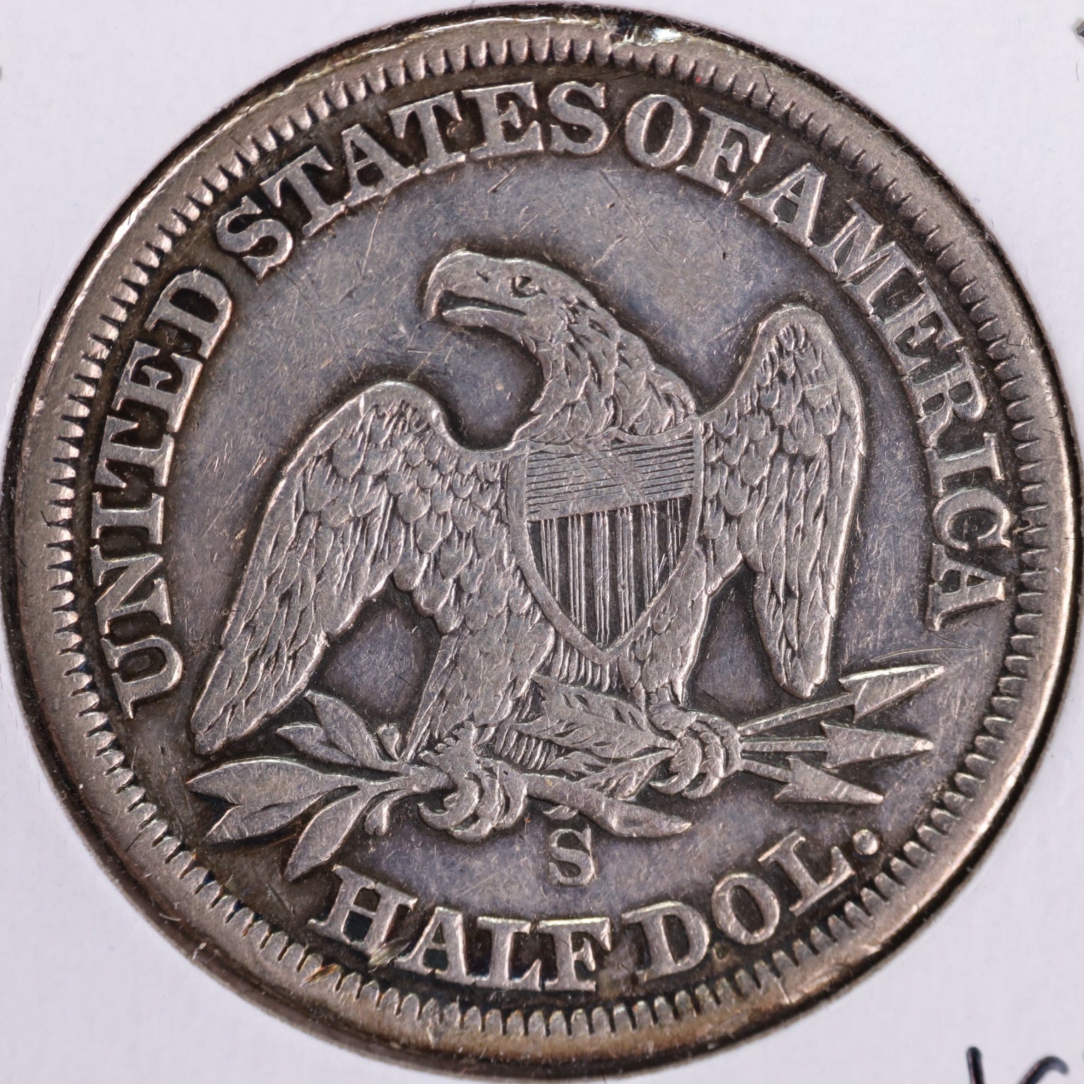 1856-S Liberty Seated Half Dollar, Extra Fine Circulated Coin, Store #HR1951