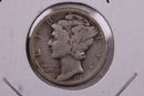 1927-D Mercury Silver Dime., Very Good., Store