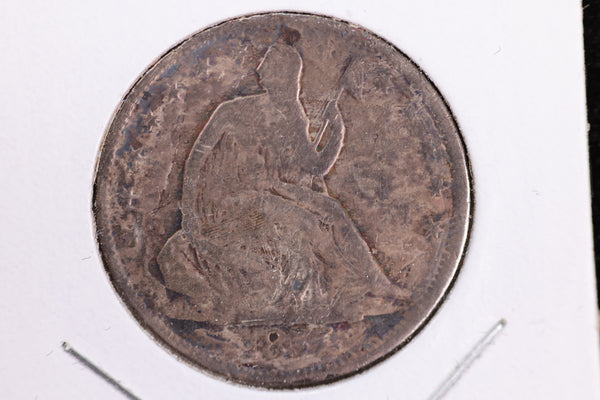 1857 Liberty Seated Half Dollar, Affordable Circulated Coin. Store Sale #23080920