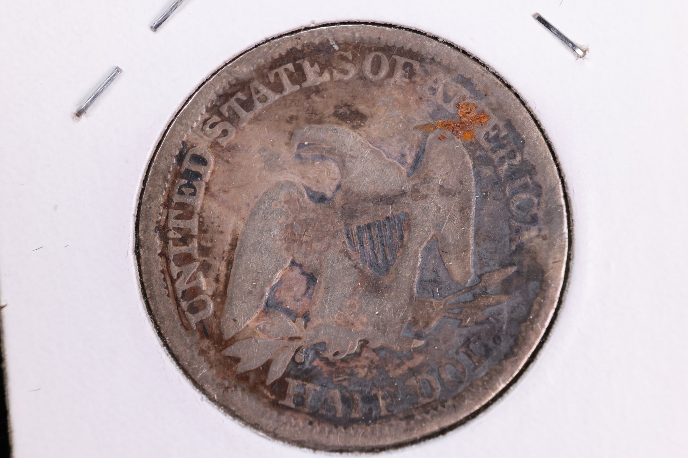 1857 Liberty Seated Half Dollar, Affordable Circulated Coin. Store Sale #23080920