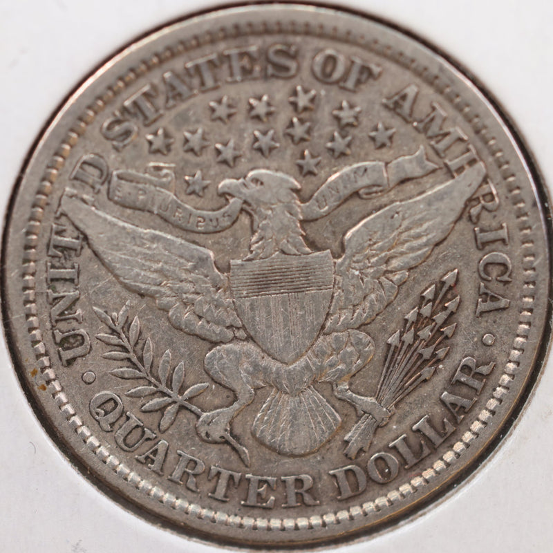 1893 Barber Quarter, Very Fine+ Circulated Coin, Store