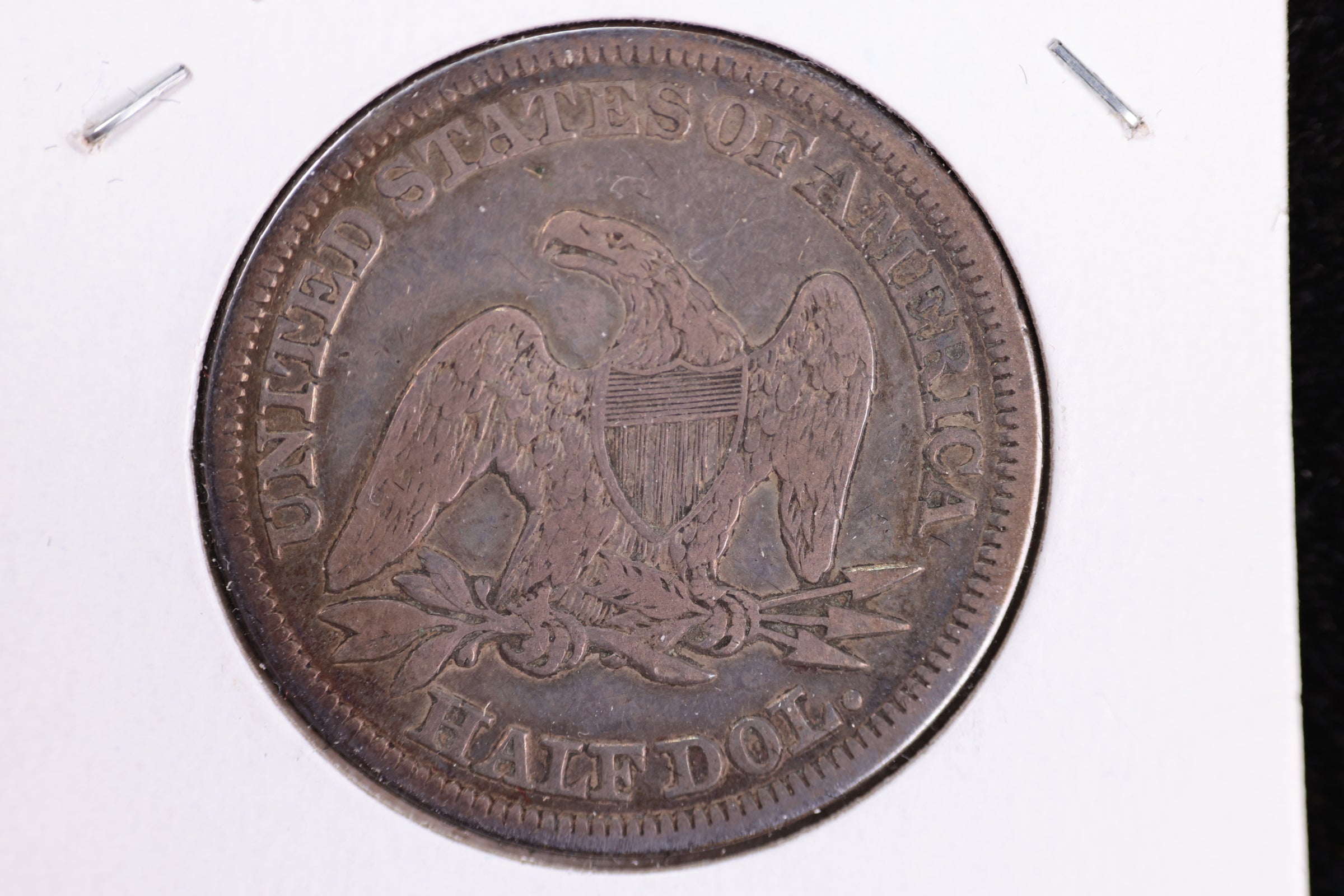 1858 Liberty Seated Half Dollar, Affordable Circulated Coin. Store Sale #23080925