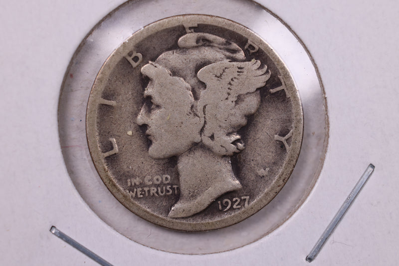 1927-S Mercury Silver Dime., Very Good., Store