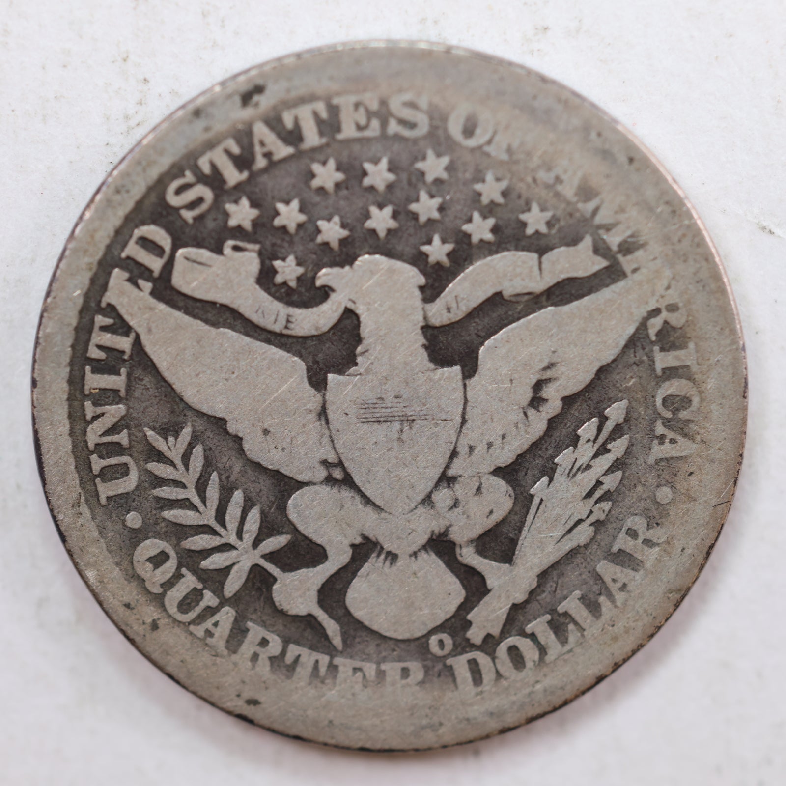 1893-O Barber Silver Quarter, Good Circulated Coin, Store #QR760