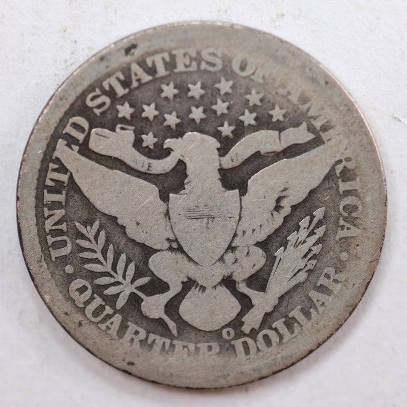 1893-O Barber Quarter, Good Circulated Coin, Store