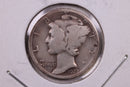 1927-S Mercury Silver Dime., Very Good., Store