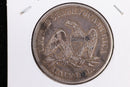 1858 Liberty Seated Half Dollar, Affordable Circulated Coin. Store Sale