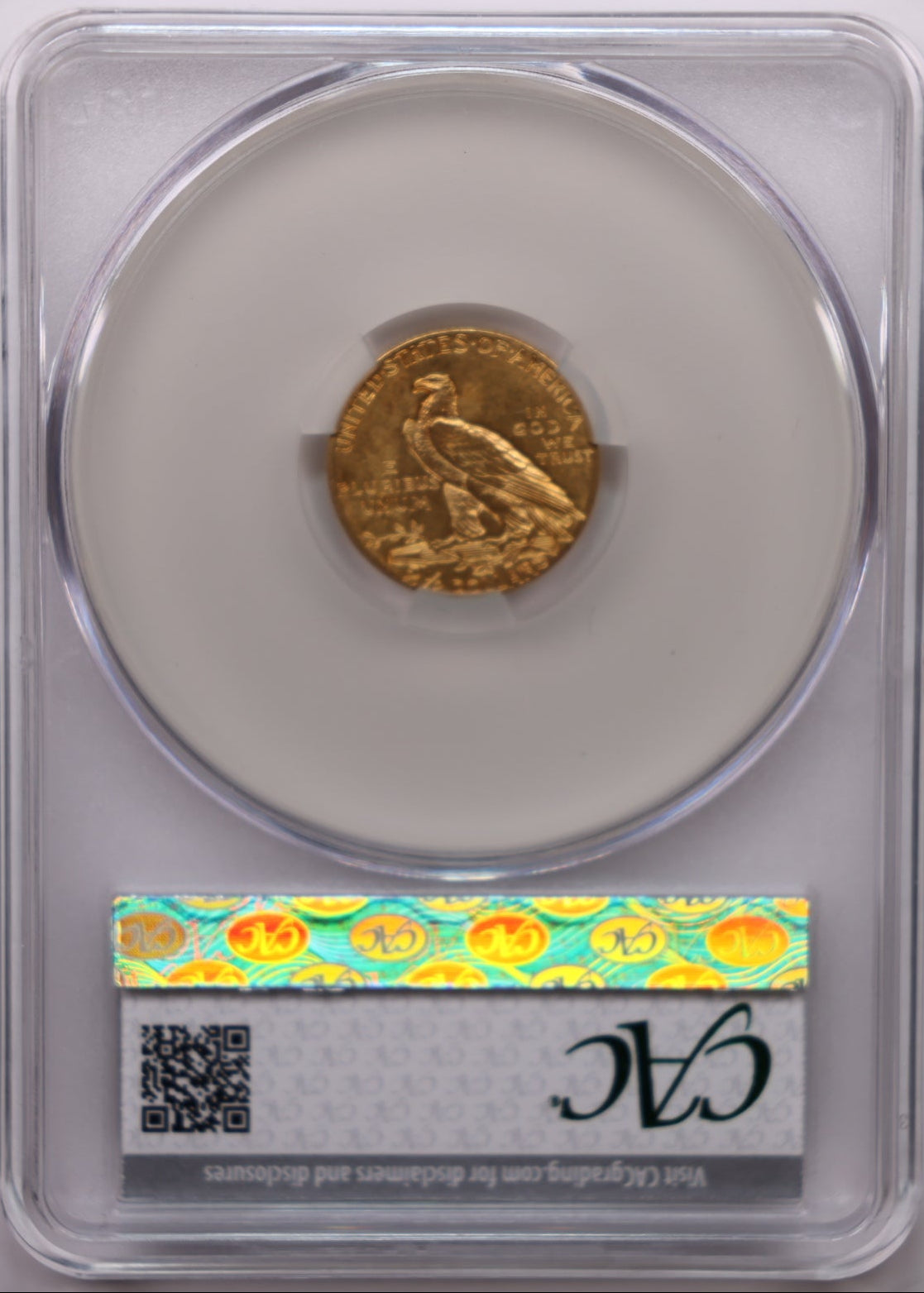 1908 $2.50 Quarter Gold Eagle, CAC Certified MS-61, Uncirculated Coin, Store #G002.