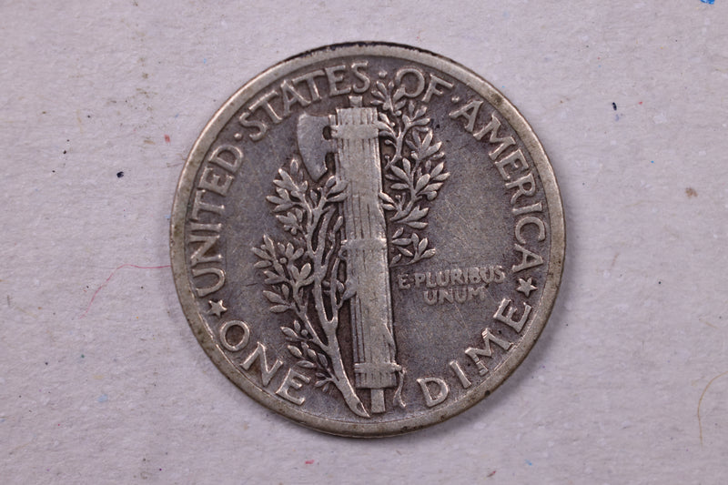 1928 Mercury Silver Dime., Fine., Store