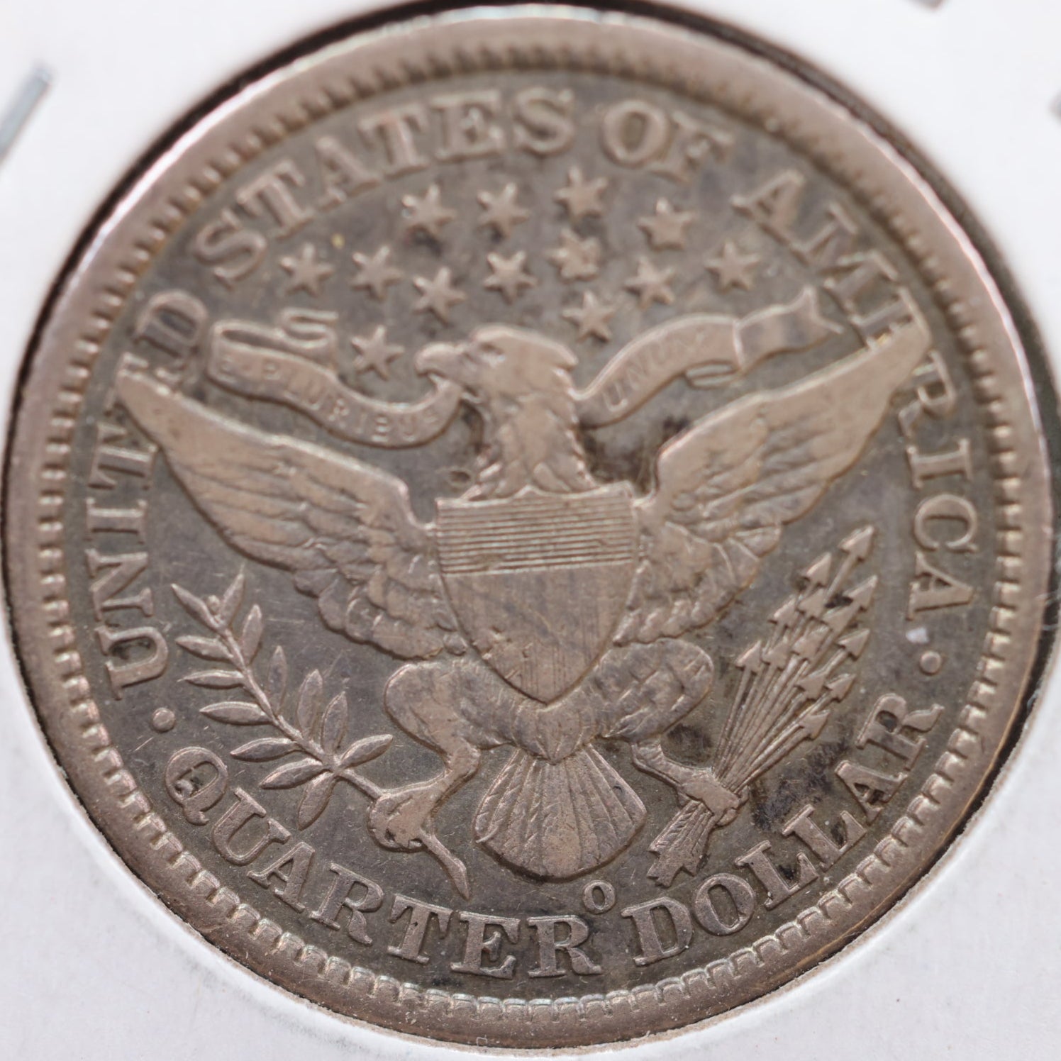 1893-O Barber Silver Quarter, Very Fine+ Circulated Coin, details, Store #QR763