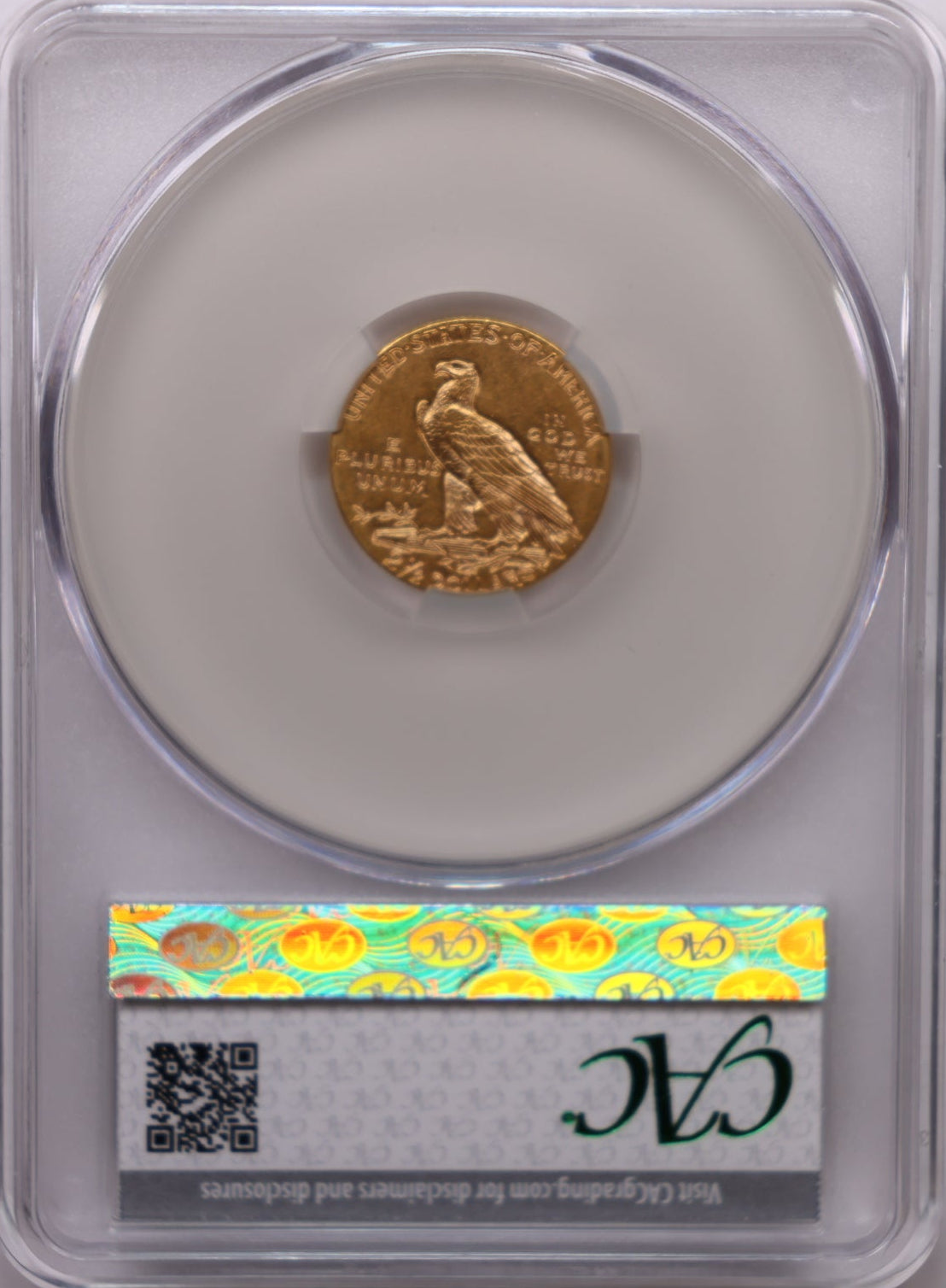1910 $2.50 Quarter Gold Eagle, CAC Certified AU-58, Slider-Coin, Store #G003.