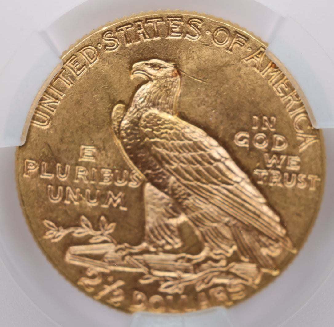 1912 $2.50 Quarter Gold Eagle, CAC Certified AU-58, Slider-Coin, Store #G020.