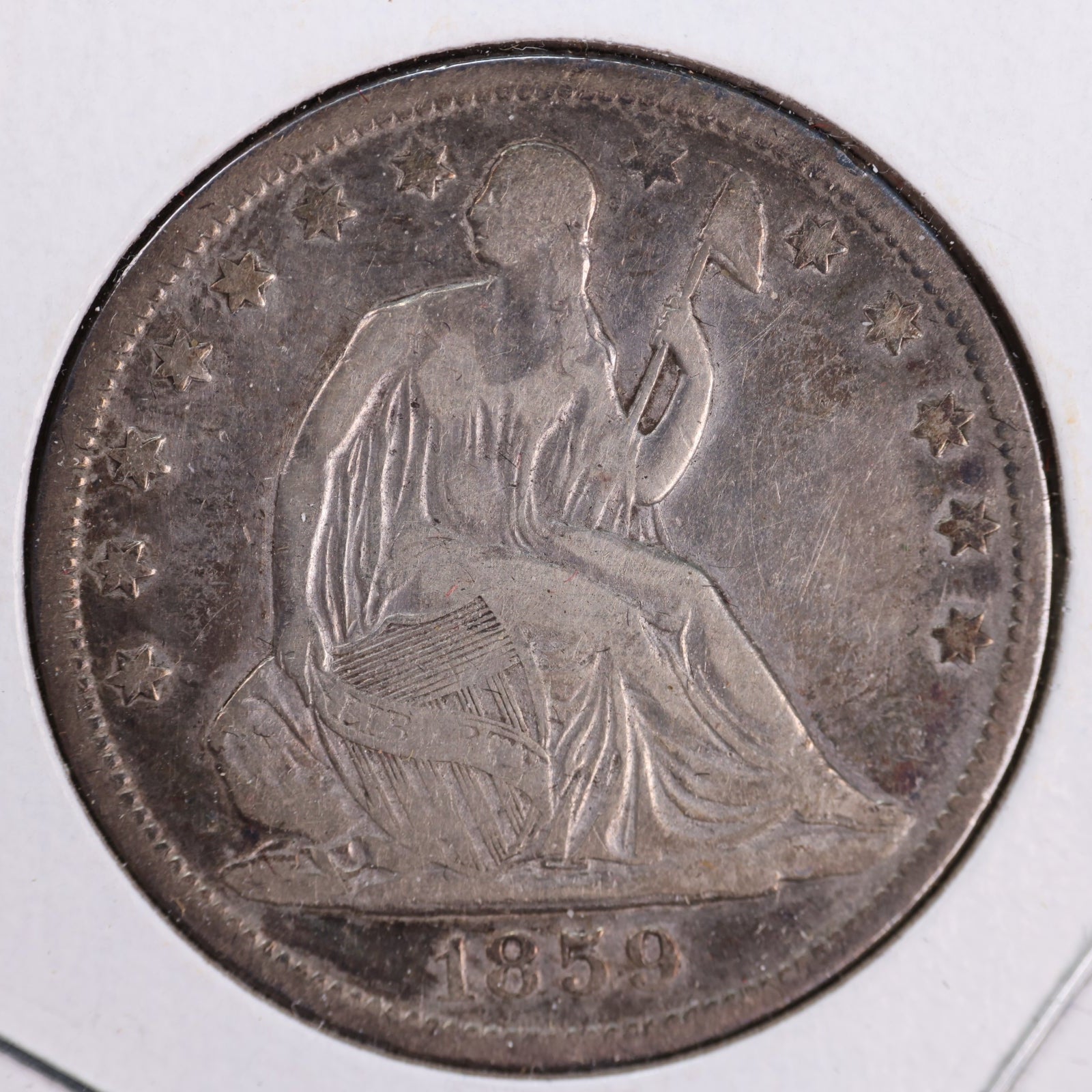 1859-O Liberty Seated Half Dollar, Very Fine Circulated Coin, Store #HR0849 (23080935)