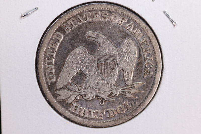 1859-O Liberty Seated Half Dollar, Affordable Circulated Coin. Store Sale
