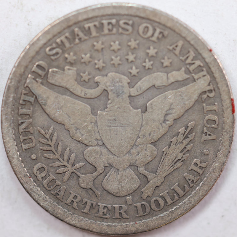 1893-S Barber Quarter, Good Circulated Coin, Store