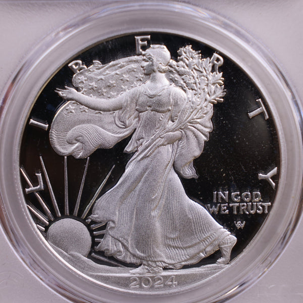 2024-W American Silver Eagle Proof PCGS PF-70, Store Sale #AE0155.