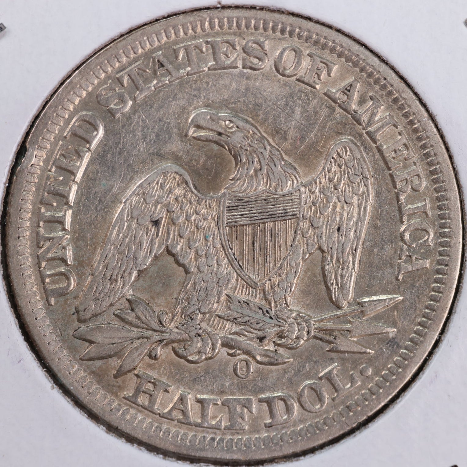 1859-O Liberty Seated Half Dollar, About Uncirculated+ Coin. Store #HR1965