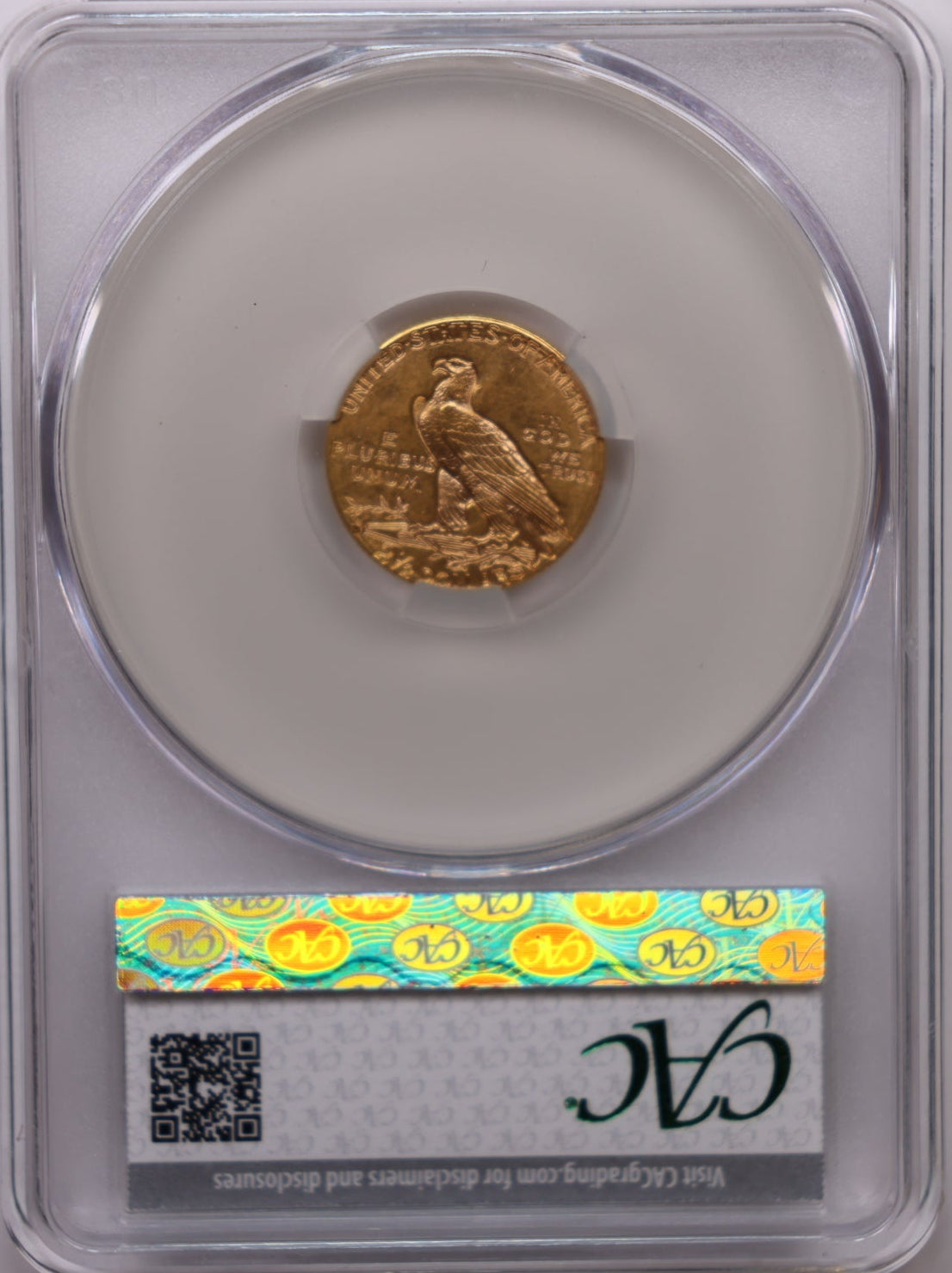 1914-D $2.50 Quarter Gold Eagle, CAC Certified AU-55, Slider-Coin, Store #G023.