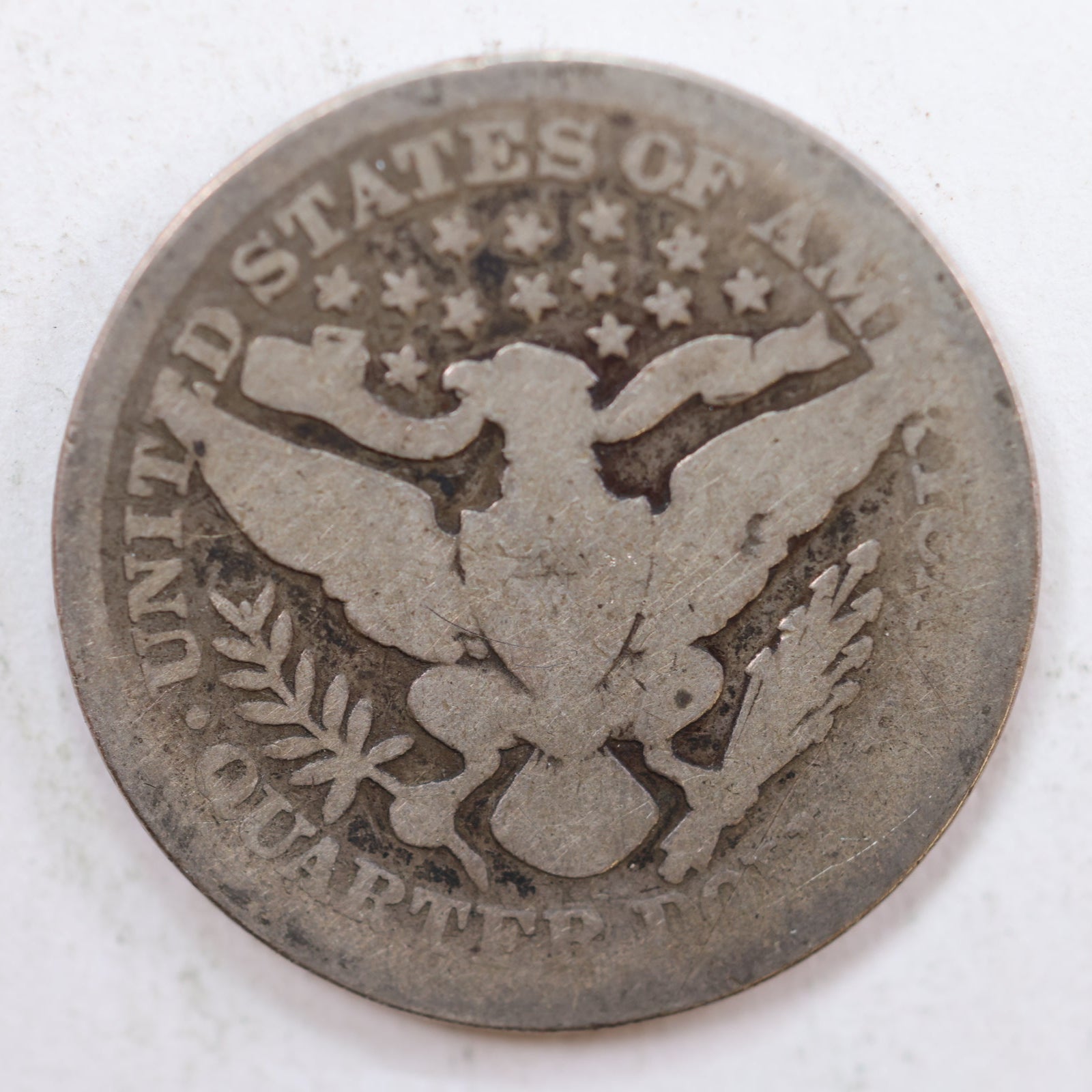1894 Barber Silver Quarter, Fair Circulated Collectible Coin, Store #QR774.